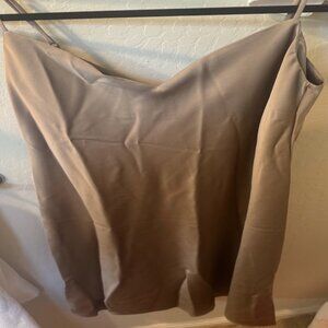 Uniqlo Women's Beige Satin Camisole Dress XS